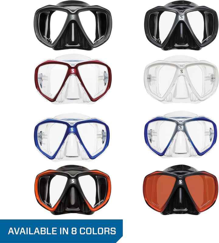 SCUBAPRO - Spectra Tauchmaske Clear Silicon/Shadow Blue, Clear Silicon/Shadow Blue
