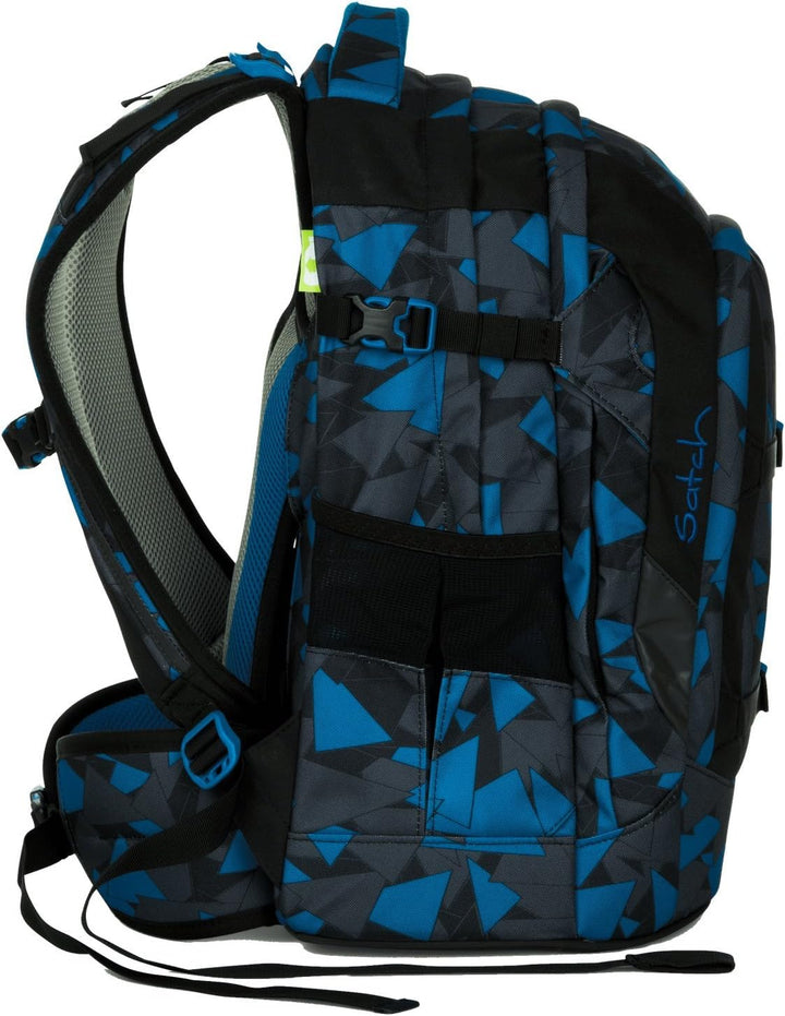 Satch Pack Blue Triangle Schulrucksack Set 3tlg.