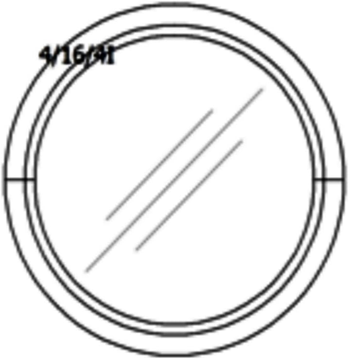 Rundfenster – Bullauge – Festverglasung (FiB) - Durchmesser: 110cm – weiss - 60 mm Profil – 2-Fach-V