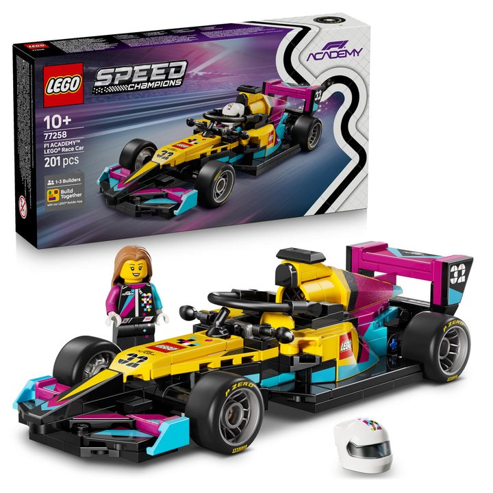 LEGO Speed Champions F1 Academy Rennwagen - Spielzeug Modellauto - Mit Formel 1 Rennfahrerin Minifig