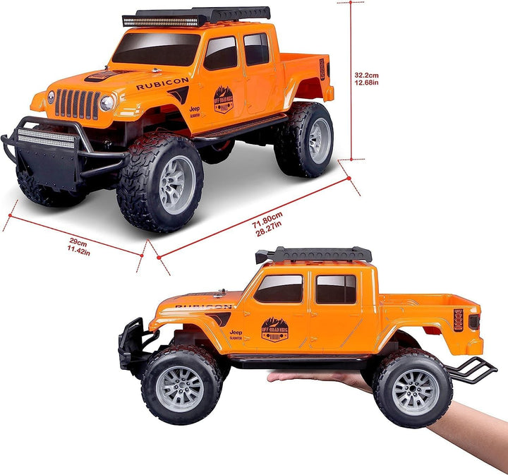 Bauer Spielwaren Tech R/C Jeep Gladiator: Ferngesteuertes Off Road Fahrzeug, mit Allradantrieb und P