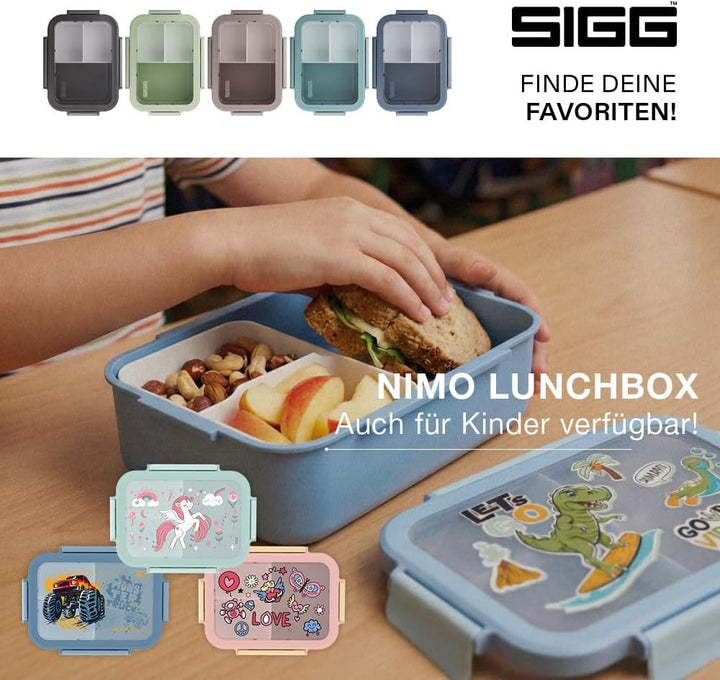 Sigg - NIMO Lunchbox L Dusk - Auslaufsicher - Trenner - Mikrowellen- & Spülmaschinengeeignet - BPA-f