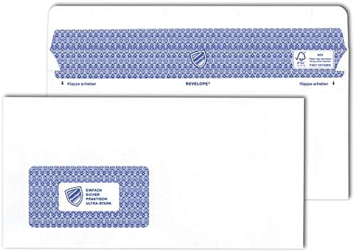 PROFESSIONAL 30051798 MAILmedia Briefumschlag REVELOPE, 112 x 225 mm, mit Fenster