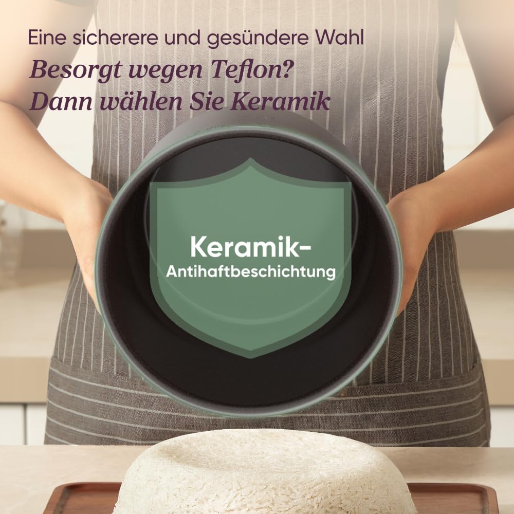 COSORI Schnellkochtopf, 9-in-1, Multikocher mit 14 Funktionen, 5,7 L Pressure Cooker, Reiskocher, Da