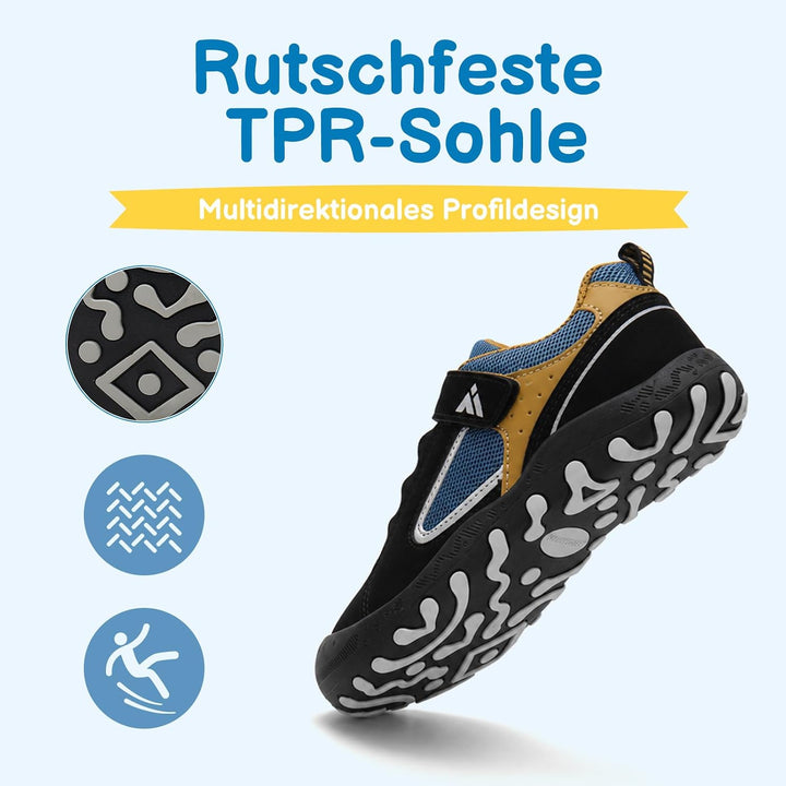 Mishansha Jungen Mädchen Wanderschuhe rutschfest Walkingschuhe Weich Flexibel Stabil Fitnessschuhe F