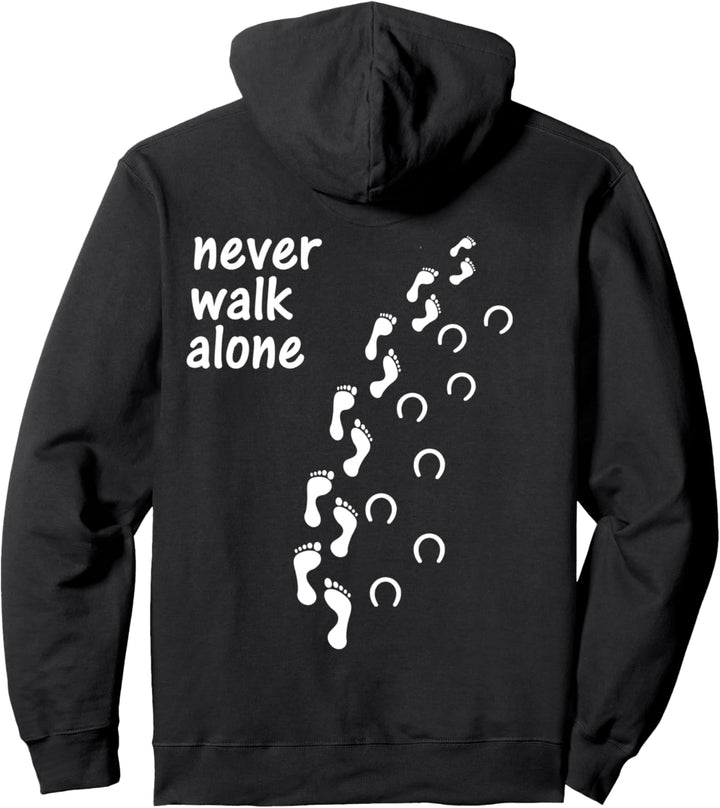 Never walk alone Tshirt für Pferdebesitzer Frau Pferd Horse Pullover Hoodie