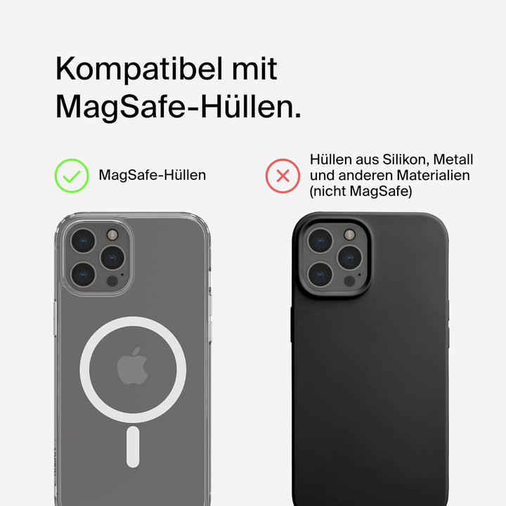 Belkin BoostCharge Pro Kabellose 2-in-1-Ladestation mit Qi2, 15W, MagSafe-Kompatibles Ladegerät für