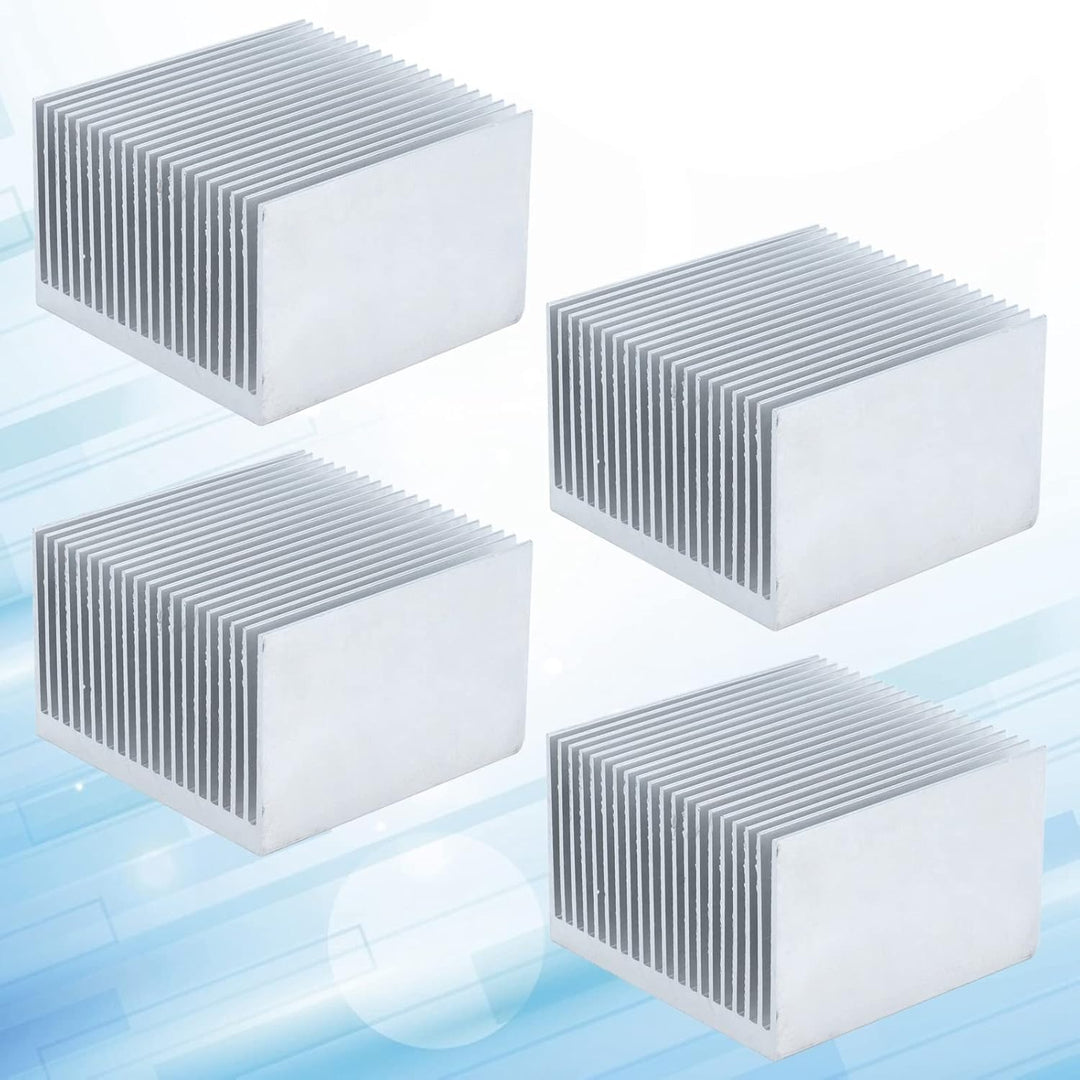 Aluminium-Kühlkörper, 4 PC Kühlrippen-Kühlkörper-Kit, 60 x 60 x 39 mm Kühlkörper für die Kühlung von