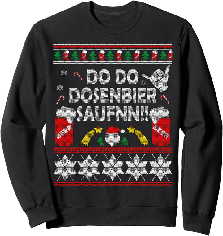 Do Do Dosenbier Saufen Ugly Christmas Sweater Geschenkidee Sweatshirt