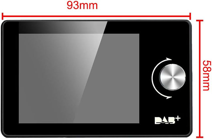 LEXXSON DAB Adapter für Autoradio | 2.8" buntes Display Radioadapter, tragbares DAB Transmitter Digi