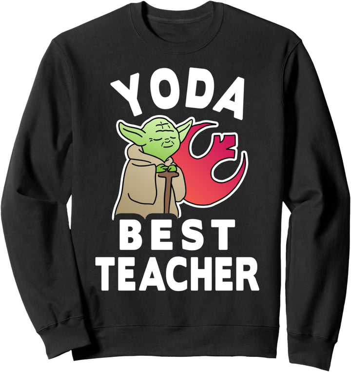 Star Wars Yoda Best Teacher Rebel Logo Sweatshirt