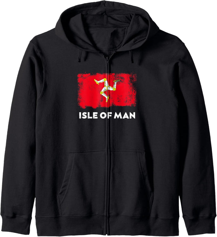 Isle Of Man Flagge Kapuzenjacke