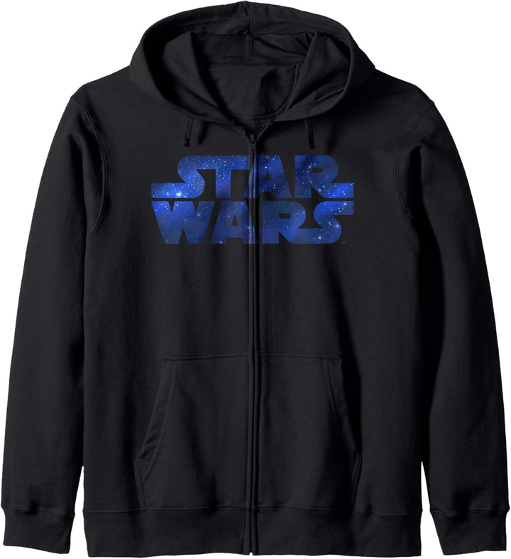 Star Wars Blue Galactic Mist Logo Kapuzenjacke