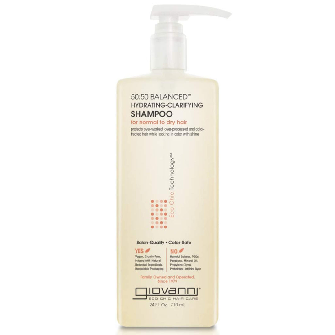 Giovanni Cosmetics 50:50 Balanced Hydrating-Clarifying Shampoo, 24 Oz