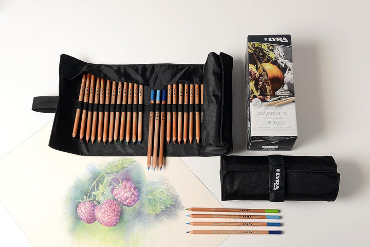 LYRA Rembrandt Polycolor Buntstifte für schöne Kunst, rund, Rolle, verschiedene Farben, 24 Stück