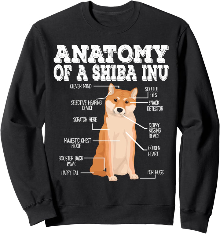 Anatomie eines Shiba Inu Sweatshirt