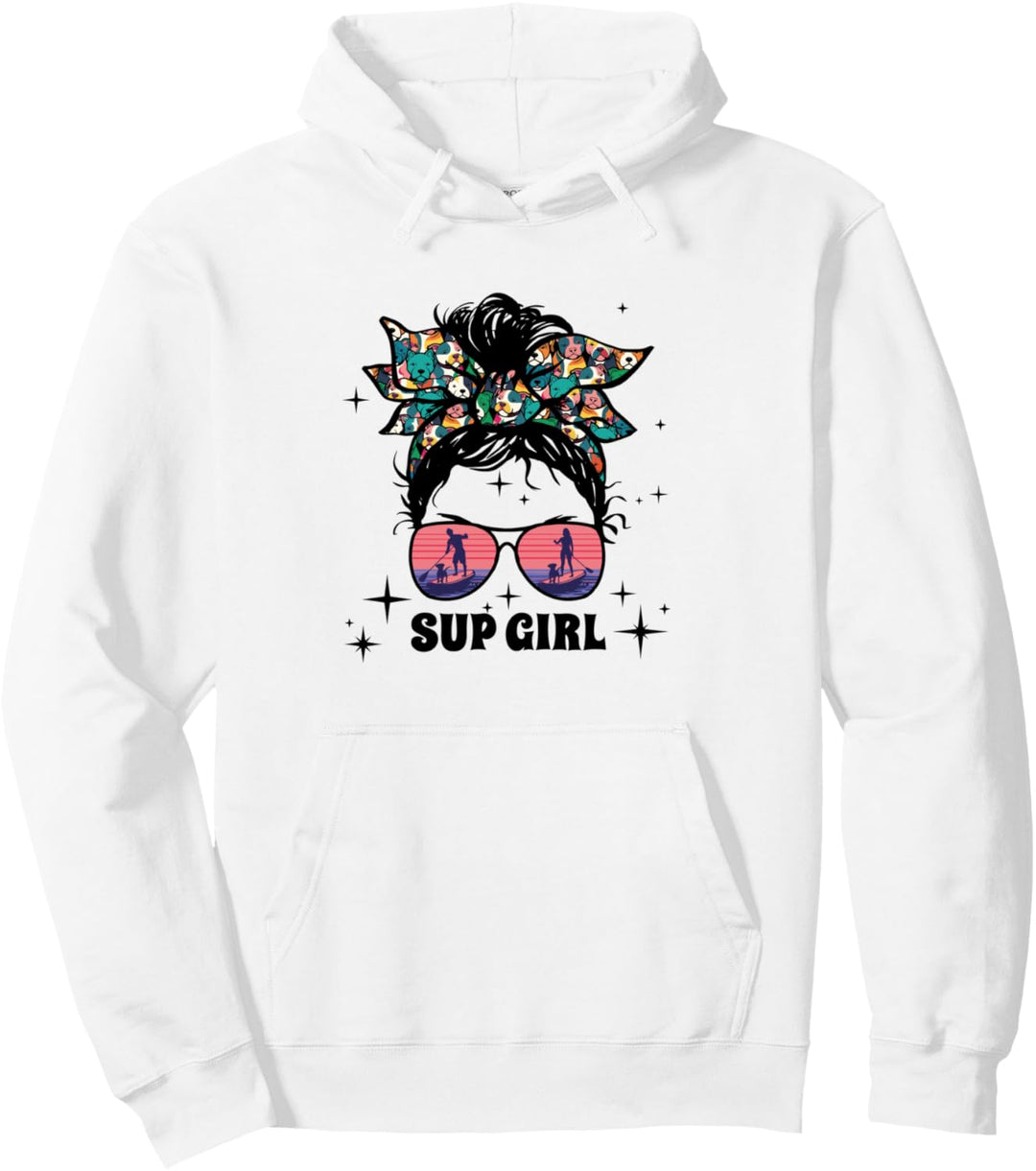Hunde-SUP-GIRL paddleboarding Stand Up Paddle Supboard Pullover Hoodie
