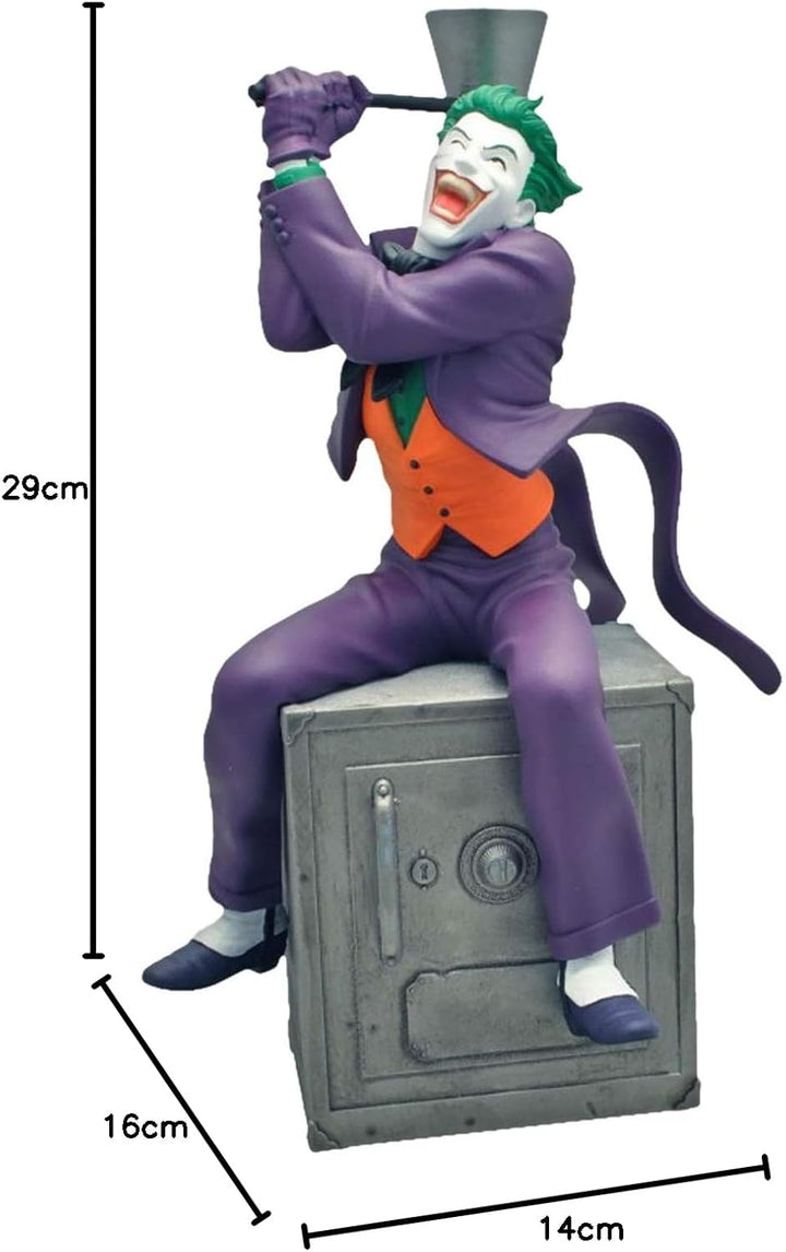 Plastoy DC Figur Spardose The Joker auf Safe, 80059, Mehrfarbig, Einheitsgrösse