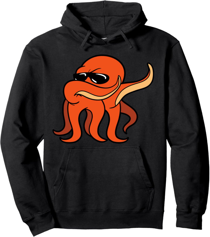 Dabbing Dab Tintenfisch Oktopus Lustig Fun Musik Party Disco Pullover Hoodie