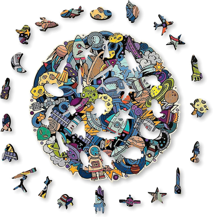 ANIWOOD Holzpuzzle Erwachsene Tieren. Gestanzter Deckel, Lebensgrosse Puzzle-Box. 3 Schwierigkeitsmo