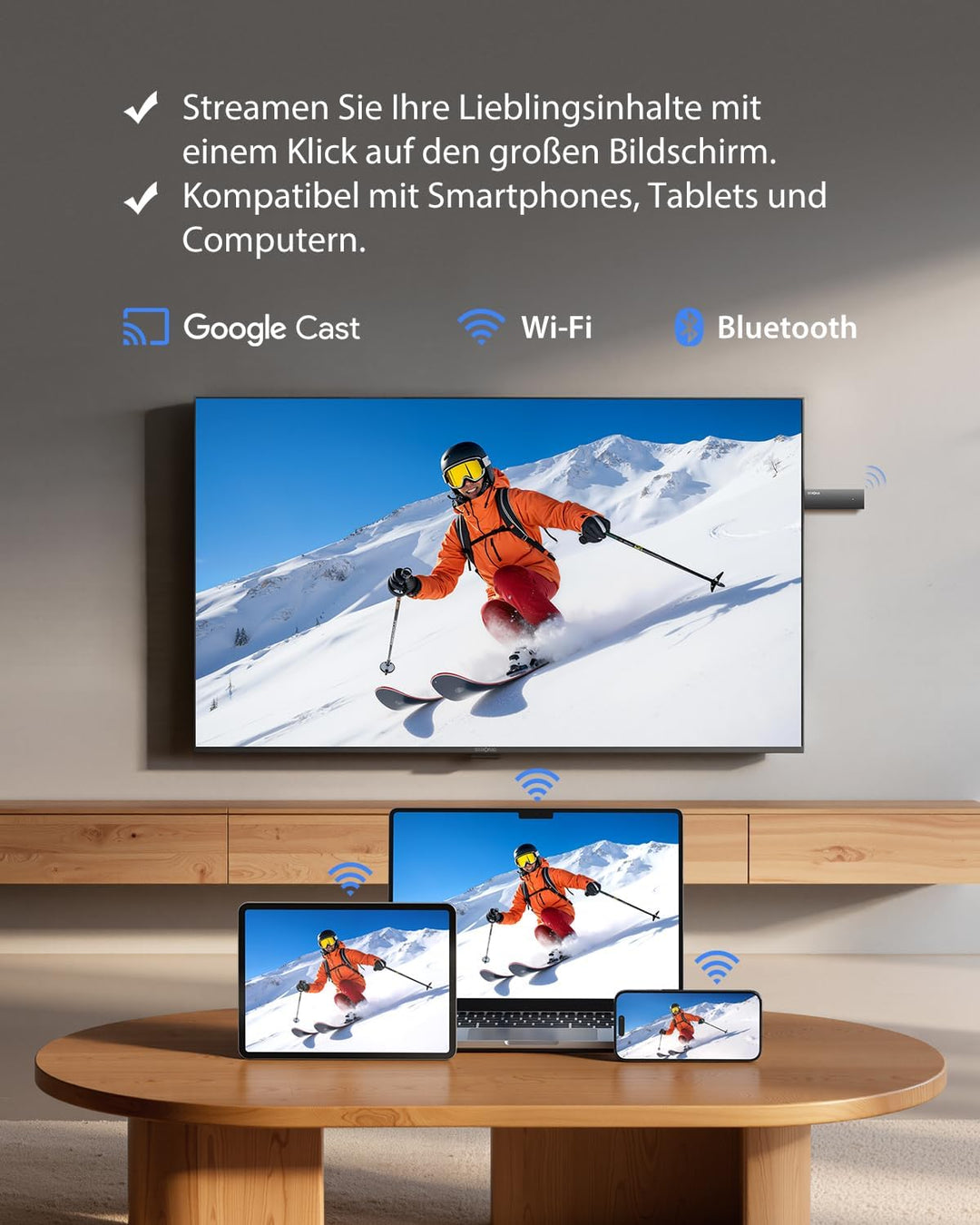 STRONG SRT41 | TV Stick | 4K UHD Stick | HDMI | Google TV | Google Play Store | Netflix | Prime Vide