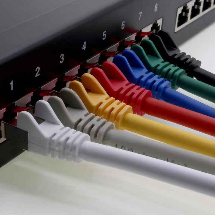 1aTTack.de 7,5m - blau - 5 Stück - Netzwerkkabel CAT6a (10Gb/s) S-FTP CAT 6a Lankabel - GHMT zertifi