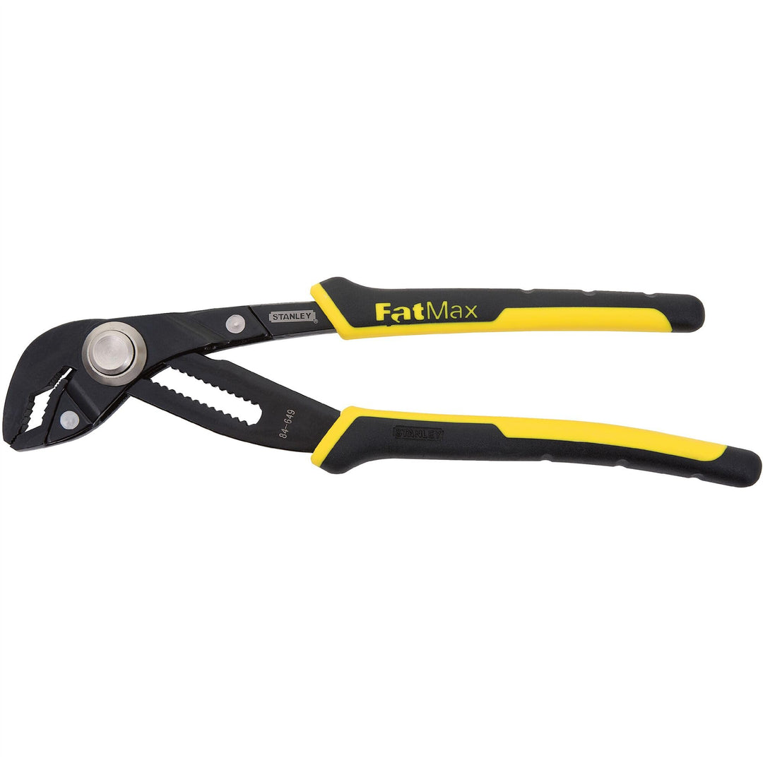 Stanley FatMax Wasserpumpenzange (304 mm Länge, Einstellung per PushLock, 17 Positionen, ergonomisch