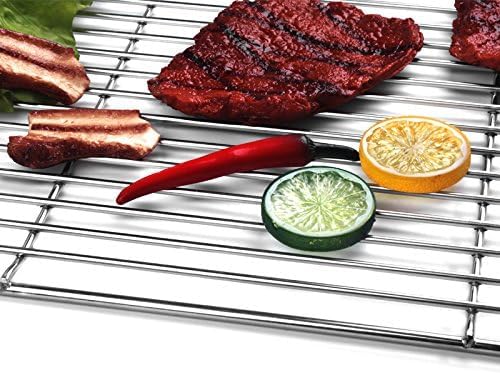 Grillrost aus Edelstahl Eckig 60 cm x 40 cm