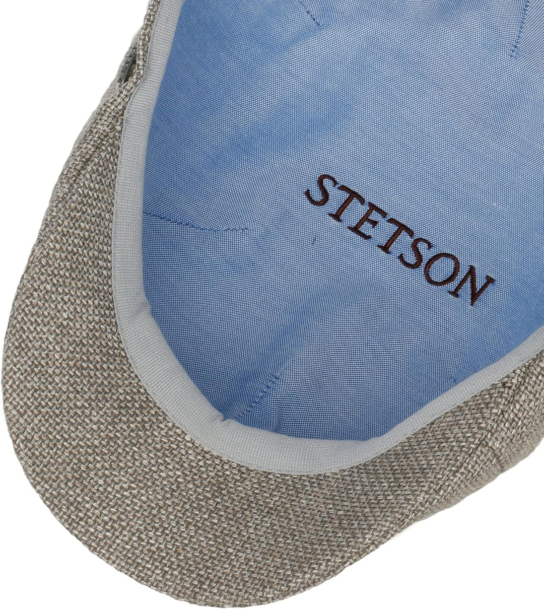 Stetson Texas Taleco Flatcap Herren - Made in The EU - Aus Schurwolle & Leinen - Gefüttert mit hohem