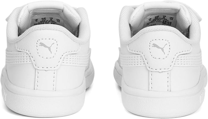 PUMA Unisex Baby Smash 3.0 L V Inf Sneaker 20 EU Puma White Cool Light Gray, 20 EU Puma White Cool L
