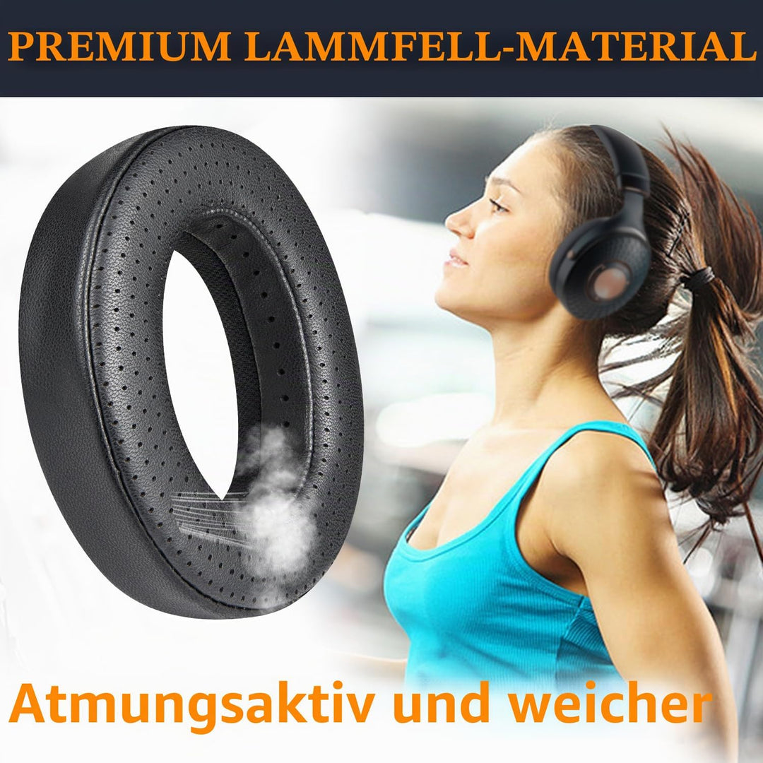 SOULWIT Lammfell Ersatz Ohrpolster für Focal Clear/Clear MG/Utopia/Elegia/Elex/Stellia/Celestee/Radi