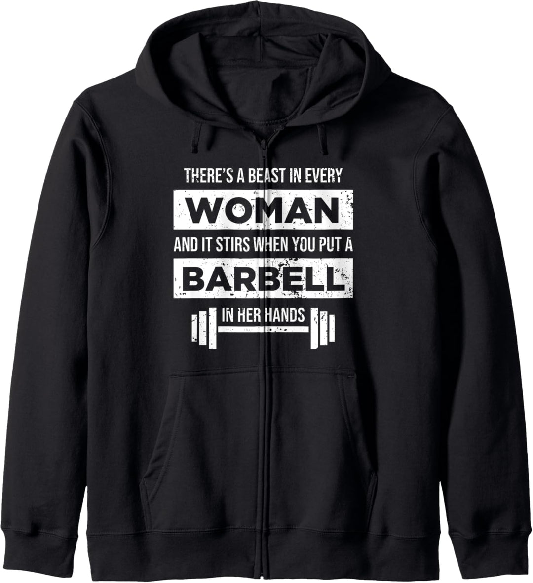 Lustiges Turnhallen-Frauen-Gewichtheben-Tier Kapuzenjacke