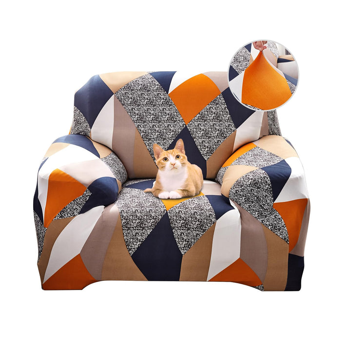 Jaotto Sofabezug 1 Sitzer Elastischer Stretch Spandex Sofa Überwürfe Sofahusse Antirutsch Waschbar S