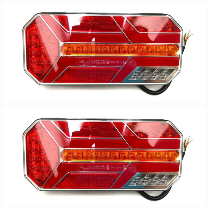 MelTruck® Neon LED Rückleuchte mit 5 Funktionen E9 f. Anhänger Traktor Schlepper Bagger