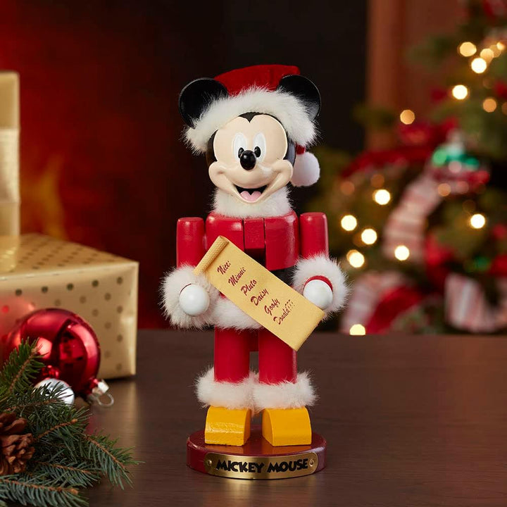 Kurt Adler 10-Inch Santa Mickey Mouse Nutcracker Nussknacker, Mehrfarbig, Tall