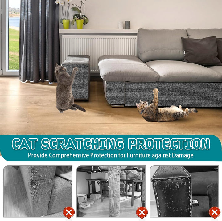 Kratzmatte Katze selbstklebend Kratzteppich Katze Wand Kratzbretter Sofa Kratzschutz Kratzmatte für