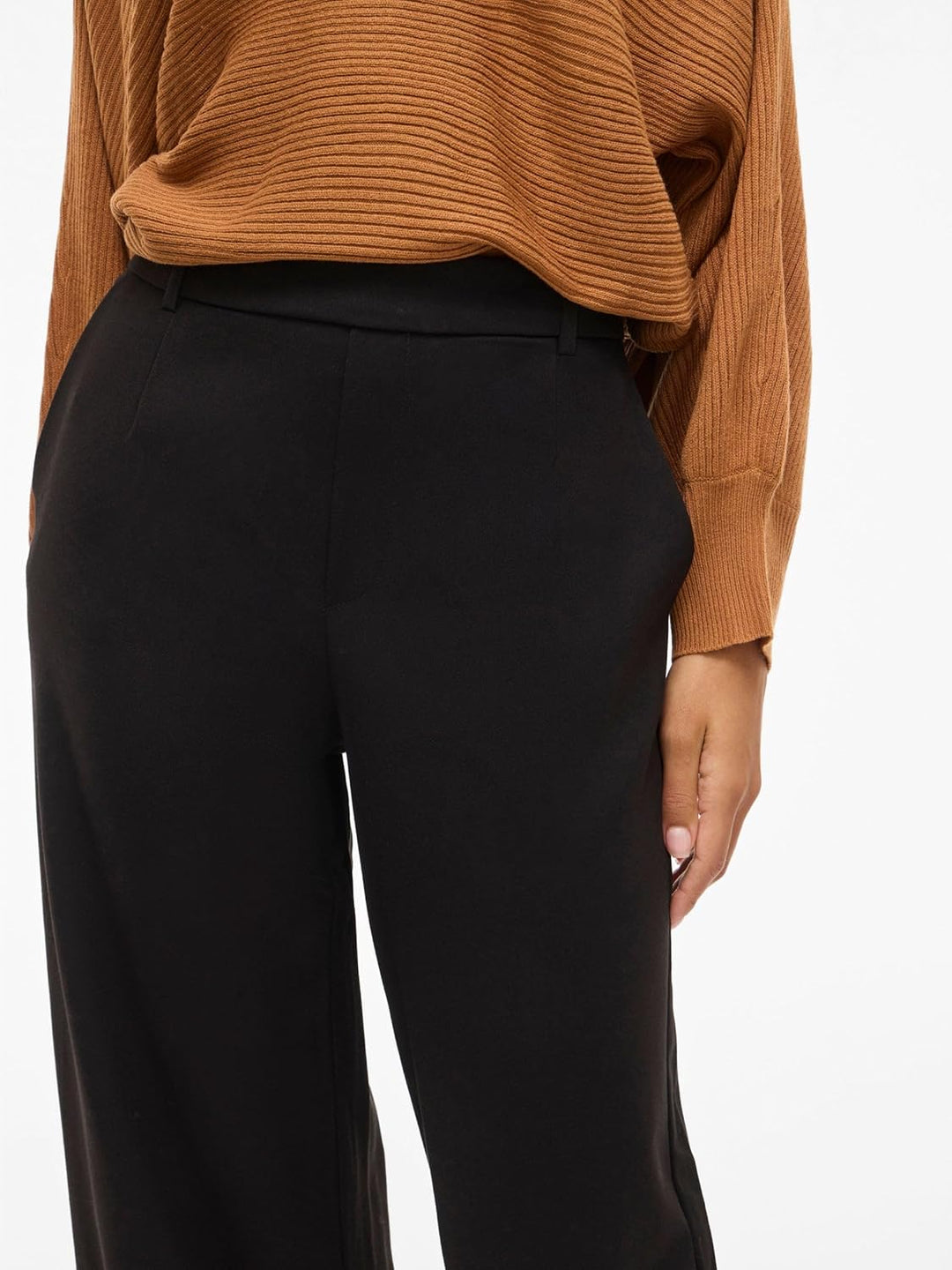 Vila Damen Vivarone Hw Wide Pant-Noos Stoffhose 36 Schwarz, 36 Schwarz