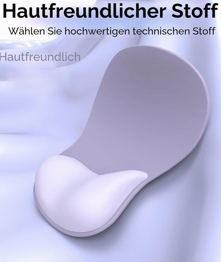 Mauspad mit Gelkissen,Ergonomisches Mousepad mit handauflage mit weichem Gelpolster,rutschfester Bas