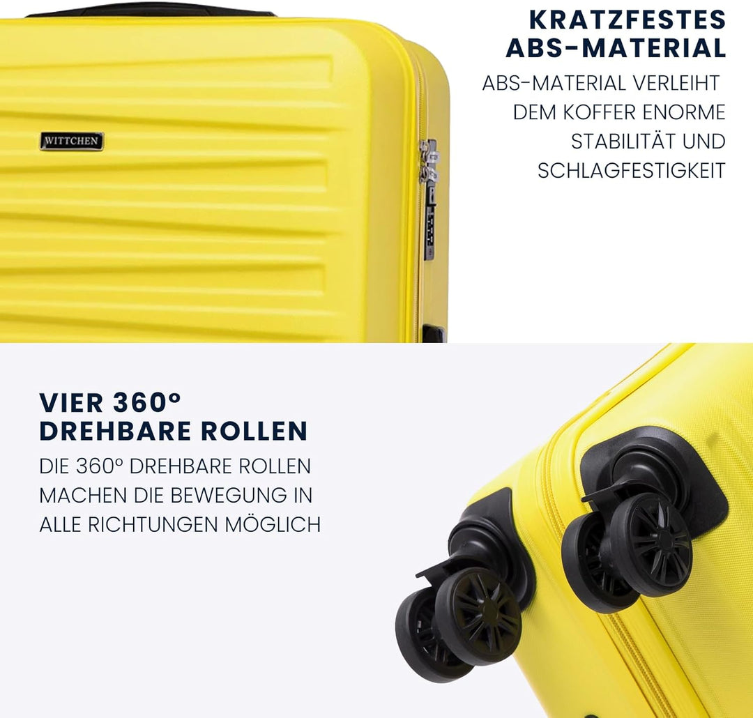 WITTCHEN Skyspeed Line Reisegepäck Grosser Koffer Hartschalenkoffer ABS Gross Rollkoffer Trolley Che