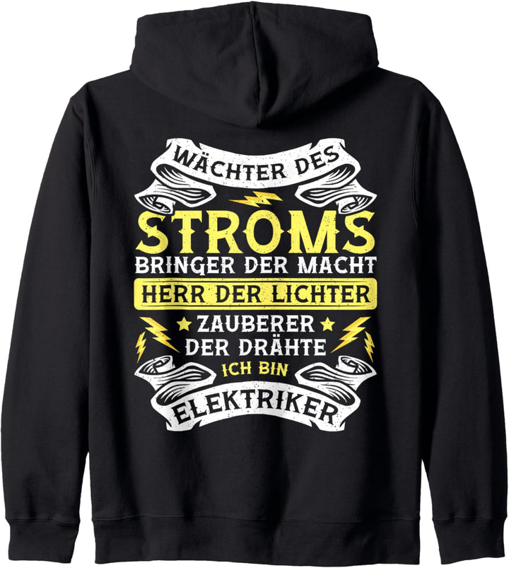 Elektriker Gebet Wächter Des Stromes Spruch Elektriker Kapuzenjacke