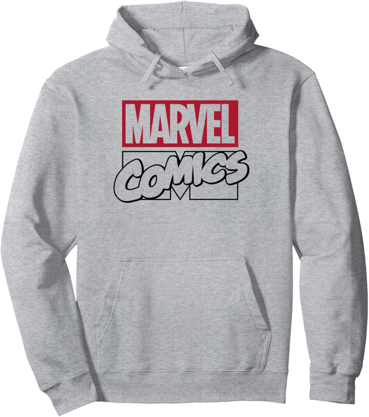 Marvel Contrast Logo Red Pullover Hoodie