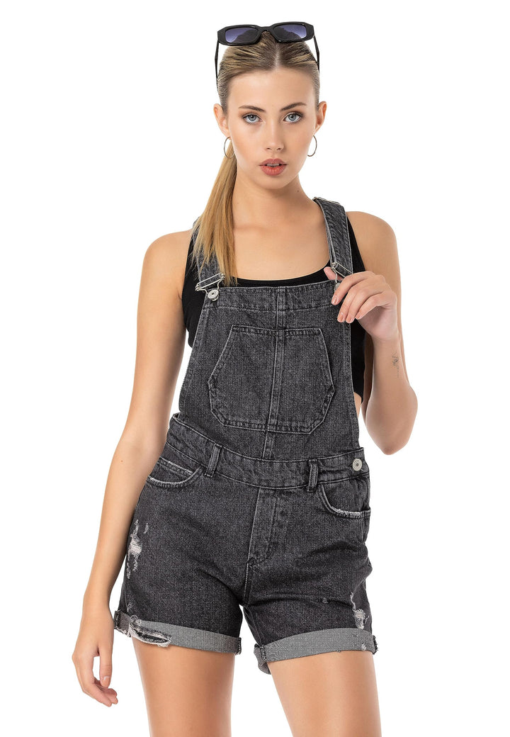 Redbridge Denim Latzhose für Damen Jeans Overall Jumpsuit 29W Schwarz, 29W Schwarz