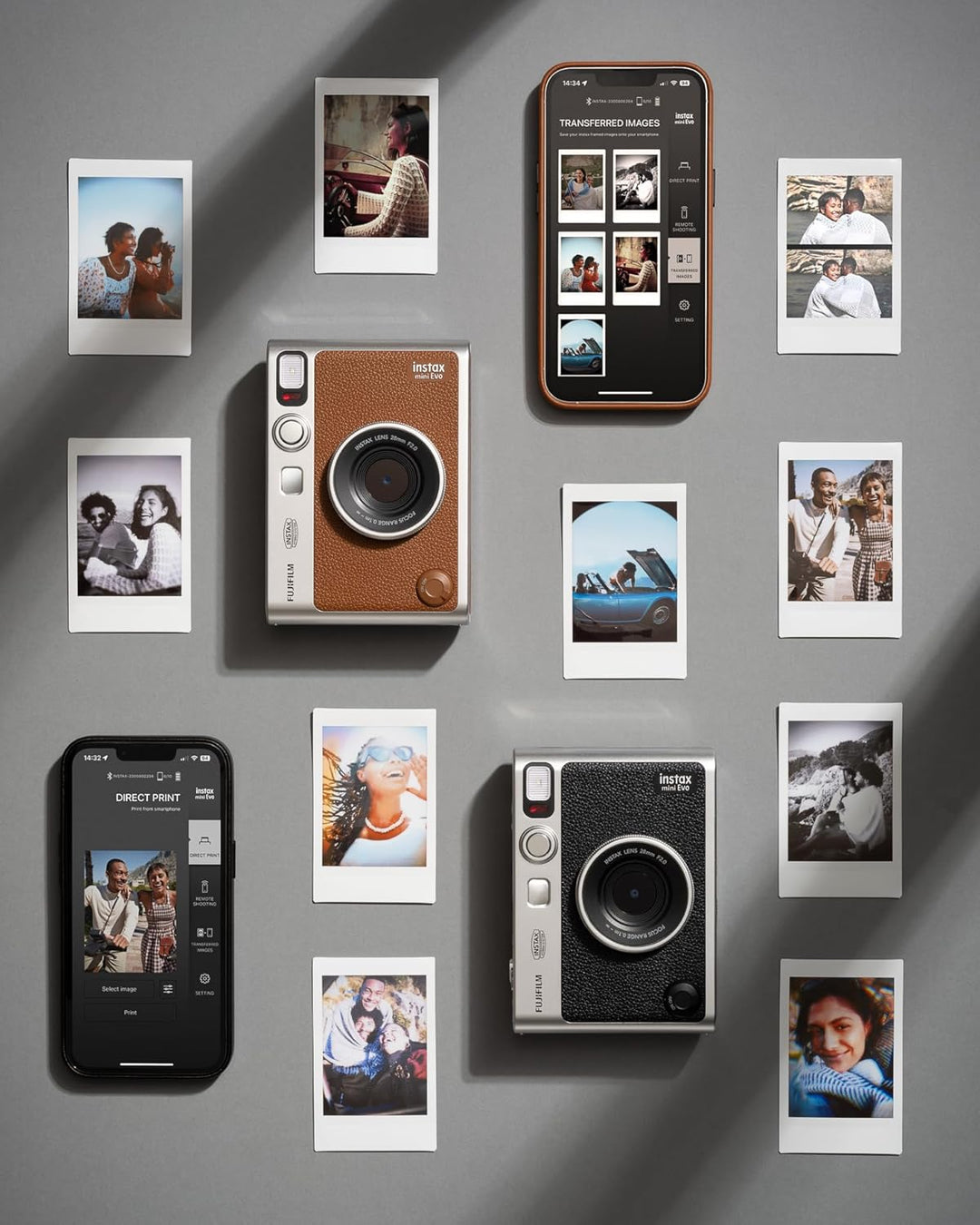 INSTAX Mini EVO Black (USB-C) Kamera Schwarz, Kamera Schwarz