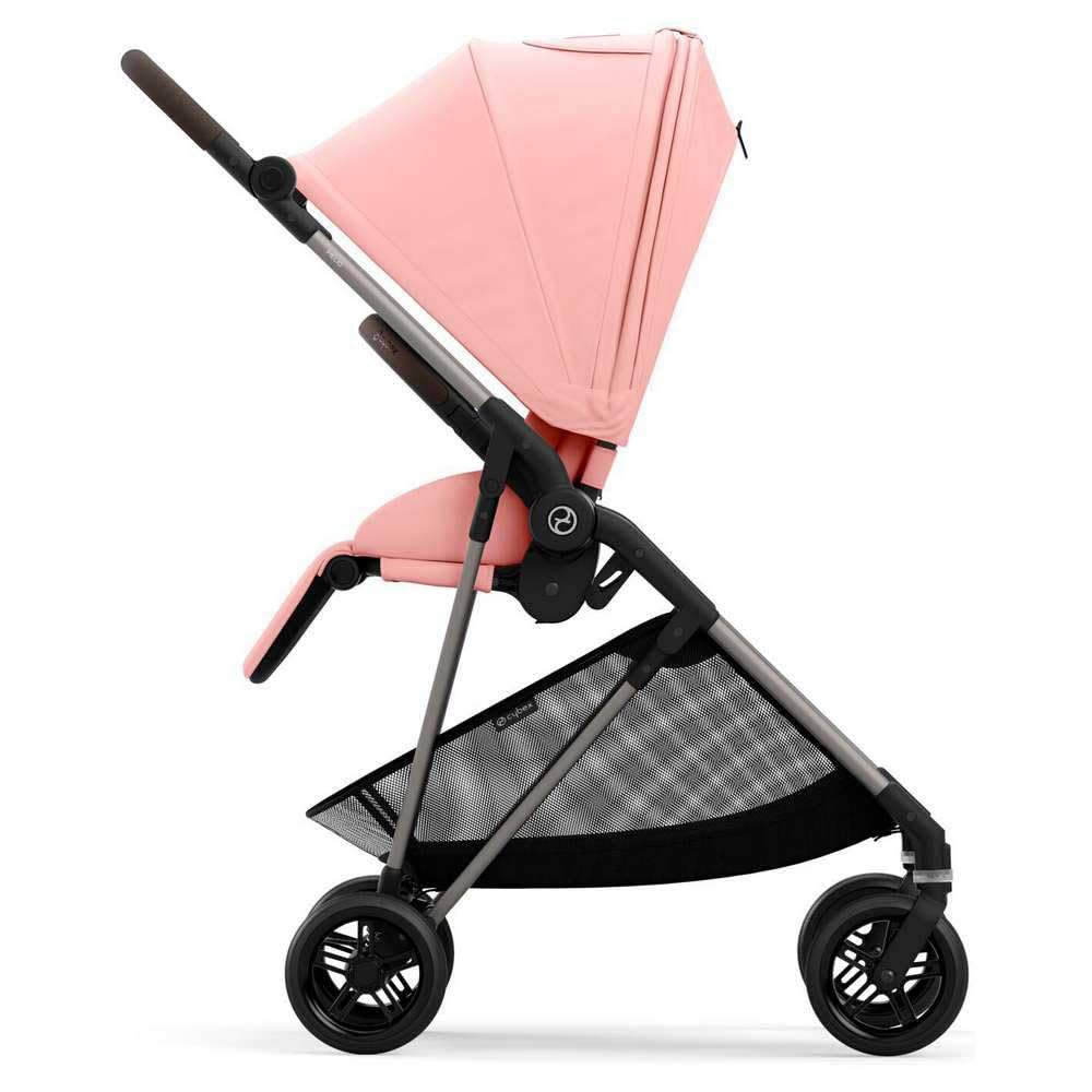 Poussette Citadine Ultra Légère Melio 3 - Taupe / Hibiscus Red