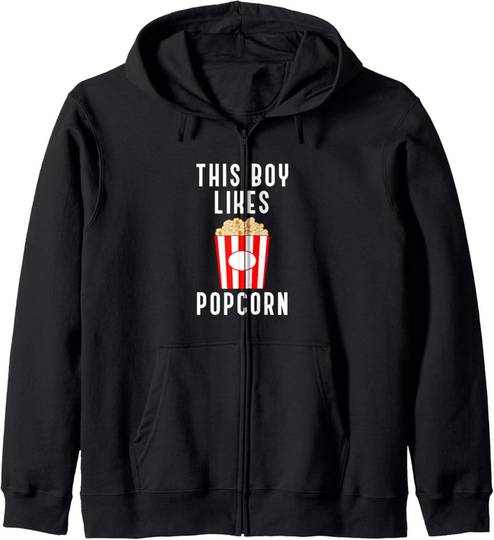Ironischer Spruch Junge mag Popcorn Leckerer Mais Kapuzenjacke