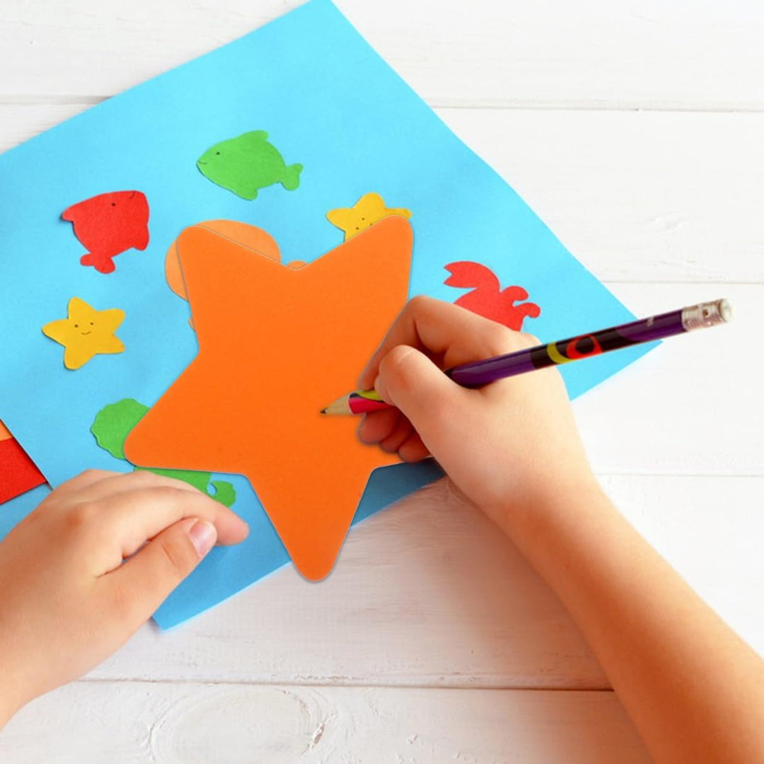 Bunte Papierausschnitt Sterne 90 Stück 15x15cm Papierdeko Für Diy Bastelprojekte Kinderzimmer Pinnwa