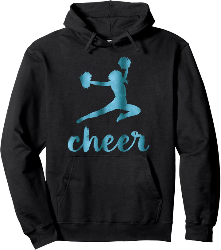 Cheerleading Teal Cheer Pullover Hoodie