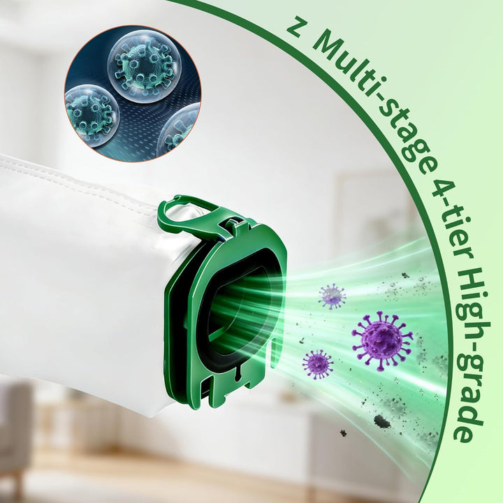 14 Stück Staubsaugerbeutel,Staubbeutel für Vorwerk Kobold VB100 FP 100 Premium Filtertüten mit 2 Mot