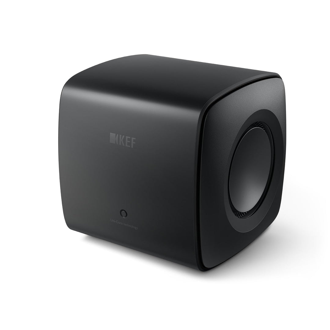 KEF KC62 Leistungsstarker Aktiver Subwoofer | Schwarz | 1000 Watt, Schwarz