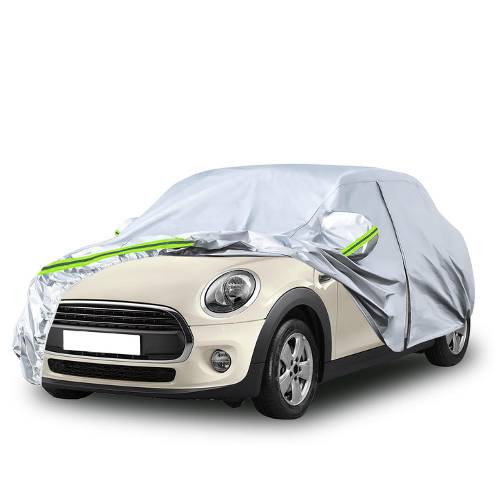 Autoabdeckung Vollgarage Ersatz für Mini Cooper 3 Doors 2000-2022, Allwetter Reflektierende Autoabde